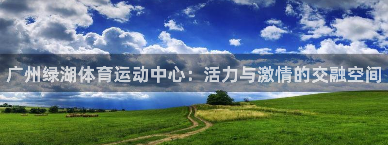 蚂蚁体育要钱吗：广州绿湖体育运动中心：活力与激情的交融空间