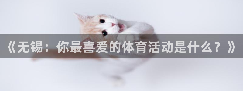 蚂蚁体育九球直播：《无锡：你最喜爱的体育活动是什么？》